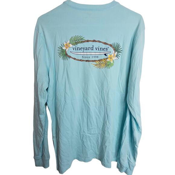 Vineyard Vines Mens Tropical Surf Pocket Tee LS Beach Preppy Coastal Size Small - Picture 7 of 7